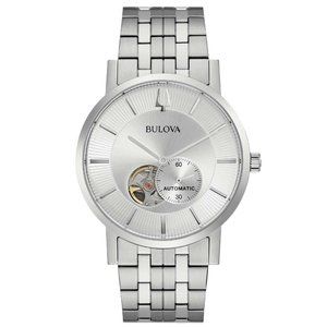 Bulova Clipper Men's Classic Dress Open Heart Automatic 42mm Watch 96A238 NEW